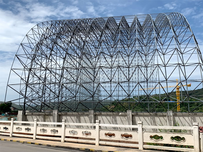 吉林山寨矿储煤棚网架